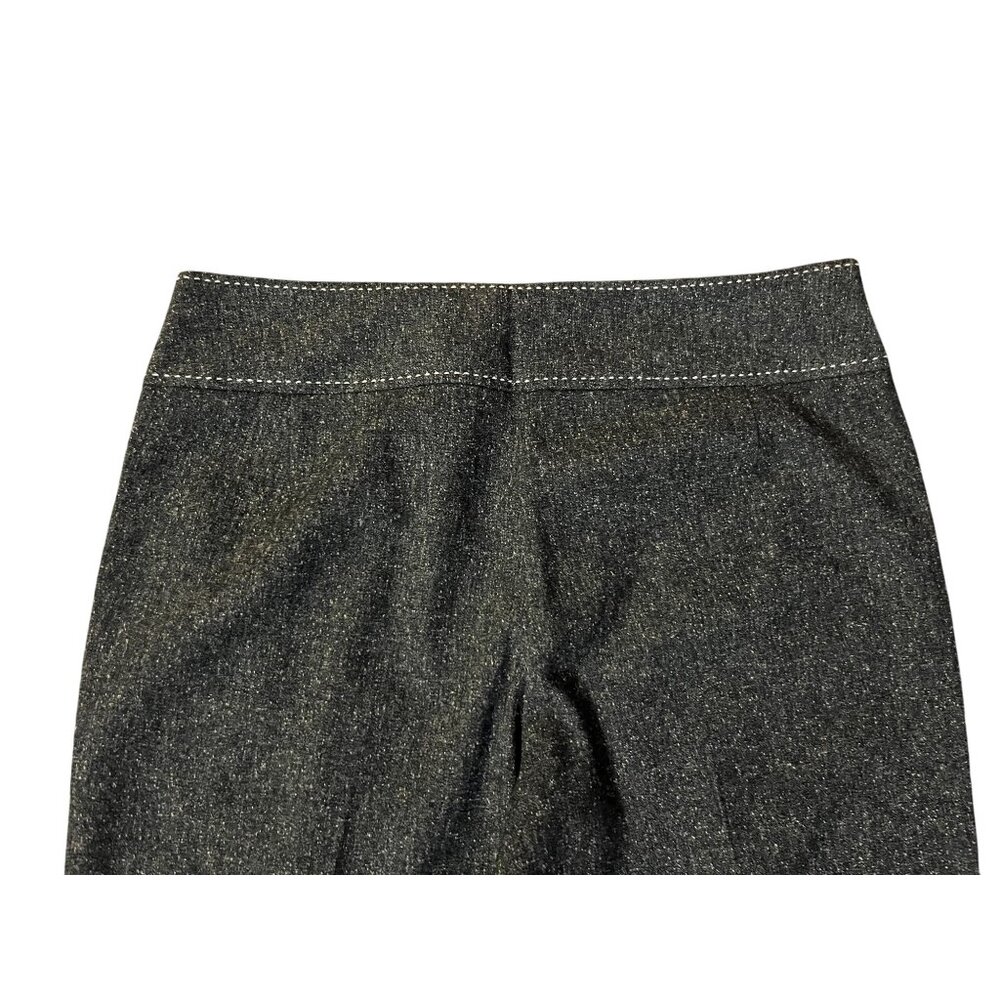 White House Black Market Womens 8 Used Black Gray Tweed Capri Pants - Picture 6 of 14